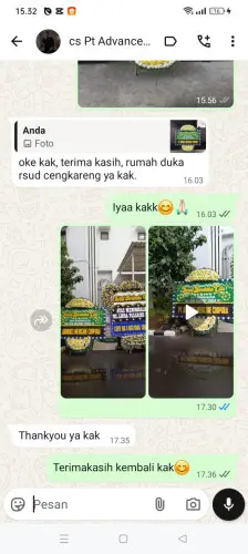 Testimonial Papan Bunga Pernikahan cianjur