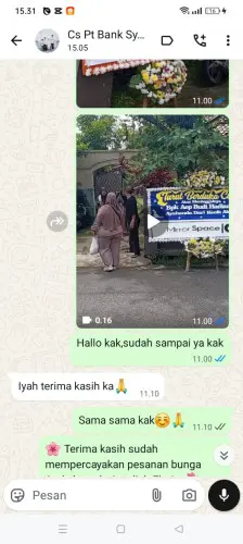 Testimonial Papan Bunga cianjur